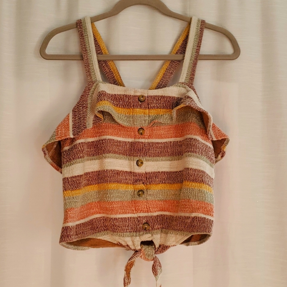 Madewell Tie Front Tank Top
